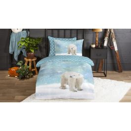 Enveloppe de couette Kids Good Morning Icebear - Blue