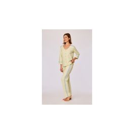 Pyjama femme Woody LB LM Shells - Fresh Green