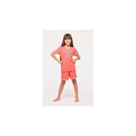 Pyjama pour fille Woody Ladybird Flosses - Rouge corail