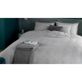 Enveloppe de couette Passion Home Linen Frost - Gris clair