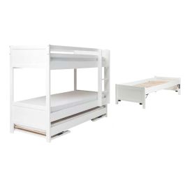 Lit superposé Duet Ladder right with trundle bed