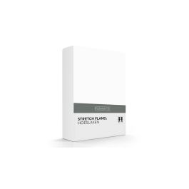Drap-housse Romanette Flanelle Stretch - Blanc