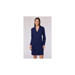 Robe de nuit Dames Nuages - Bleu foncé