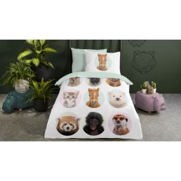 Enveloppe de couette Kids Good Morning Young Animals - Multi