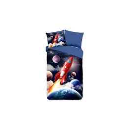 Enveloppe de couette Kids Pure Rocket - Bleu
