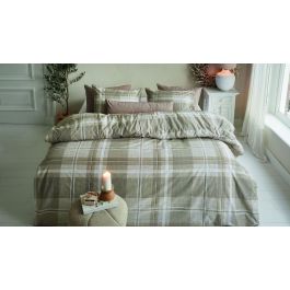 Enveloppe de couette Riviera Maison Tartan Check - Sand