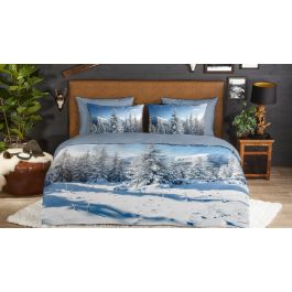 Enveloppe de couette Good Morning Albert Flannel - Bleu