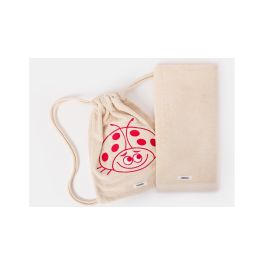 Serviette Woody Coccinelle sur sac - Crème