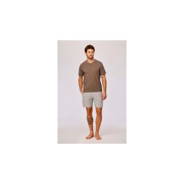 Pyjama homme Woody Str Short Uni TS - Marron