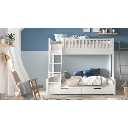 Lit familial Vipack Scott avec tiroirs