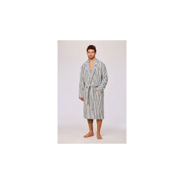 Peignoir Homme Woody Stripes - Bleu foncé