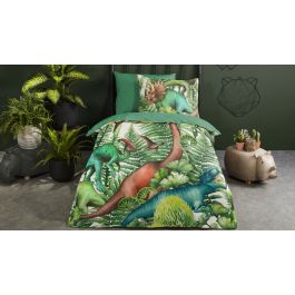 Enveloppe de couette Kids Good Morning Prehistory - Green