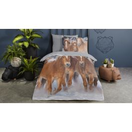Enveloppe de couette Kids Good Morning Happy Horses - Multi