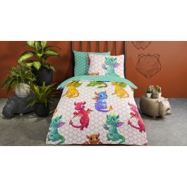 Enveloppe de couette Kids Good Morning Dragons - Multi