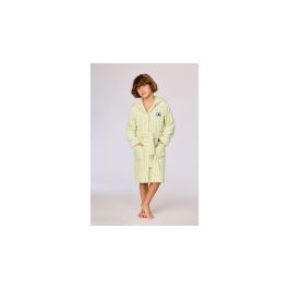 Peignoir Kids Woody Stripes Hood - Vert