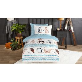 Enveloppe de couette Kids Good Morning Freezing - Blue