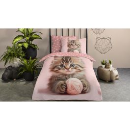 Enveloppe de couette Kids Good Morning Chat - Rose