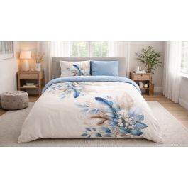 Enveloppe de couette Pure Alva - Bleu