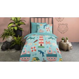 Enveloppe de couette Kids Pure Sailor - Aqua