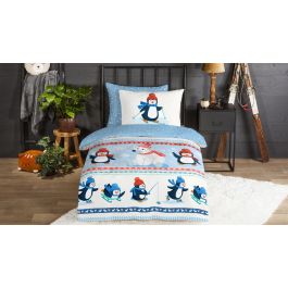 Enveloppe de couette Kids Good Morning Penguins - Multi