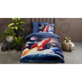 Enveloppe de couette Kids Pure Rocket - Bleu