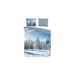 Enveloppe de couette Good Morning Albert Flannel - Bleu