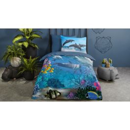 Enveloppe de couette Kids Good Morning Andre - Blue