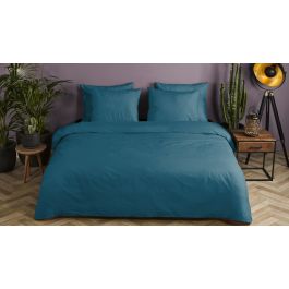 Enveloppe de couette Hip Cotton Satin Uni - Petrol
