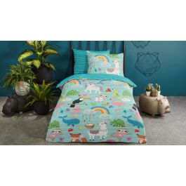 Enveloppe de couette Kids Good Morning Festen - Aqua
