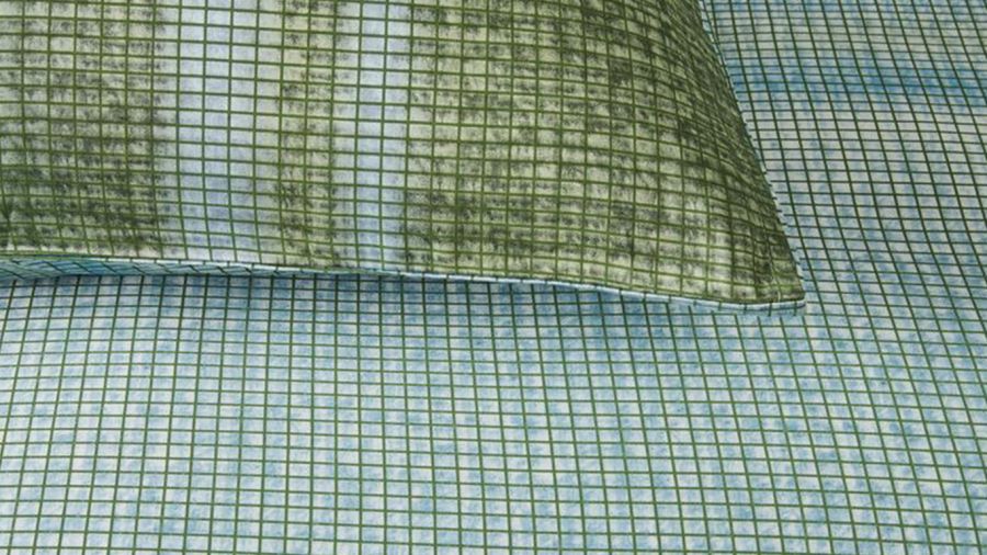 Kardol Tabby Dekbedovertrek - Groen - Detail