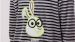 Pyjama garçon Woody Stripes Top Rabbit Velour - Gris