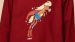 Pyjama fille Woody Pony Multistripe - Rouge foncé