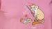 Pyjama femme Woody Cat Hearts - Rose