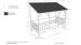 Vipack Housebed avec toit coloré