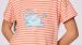 Robe Sleeping Girls Woody Stripes Elephant - Peach Orange