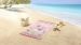 Serviette de plage Kids Good Morning Lama - Rose