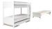 Lit superposé Duet Ladder right with trundle bed