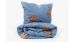 Enveloppe de couette Woody Double Labradoodle - Bleu