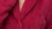 Robe de chambre pour dames Woody Coral Fleece - Framboise