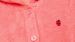 Peignoir unisexe Woody Ladybug Bonnet Boutons - Rouge corail