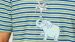 Pyjamas T-shirt homme Woody Str Elephant - Vert bleu