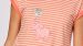 Pyjama femme Short Woody Stripes Elephant - Peach Orange