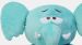 Grand éléphant en bois câlin - Bleu