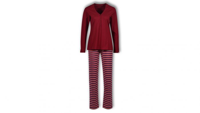 Woody Dames Pyjama Donkerrood