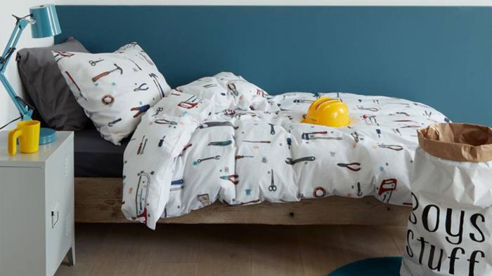 Beddinghouse Kids Gears Dekbedovertrek - Grijs - Sfeer
