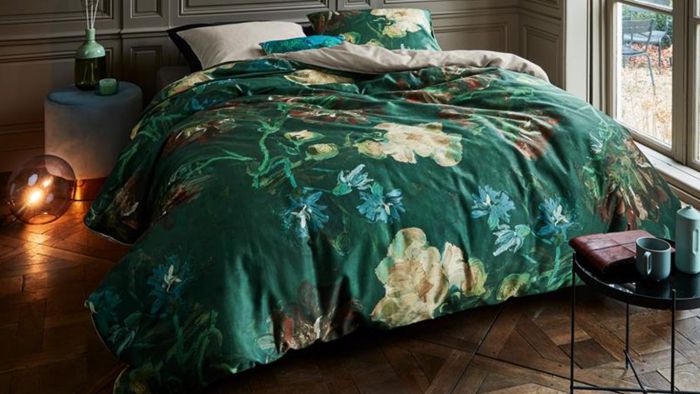 Beddinghouse x Van Gogh Museum Peonies Dekbedovertrek - Groen - Sfeer