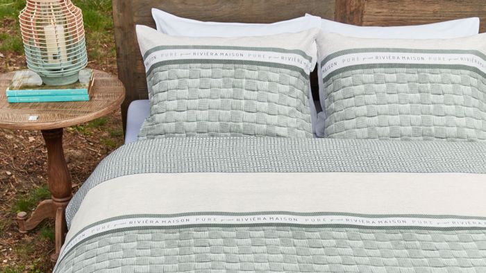 Housse de couette Rivièra Maison Pure Resort - Vert