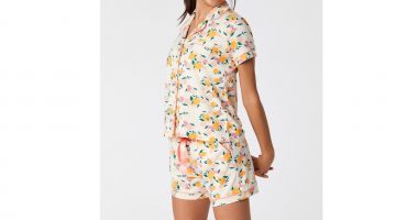Woody Dames Pyjama Perzik All-Over Print
