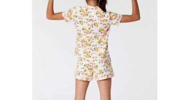 Woody Dames Pyjama Perzik All-Over Print