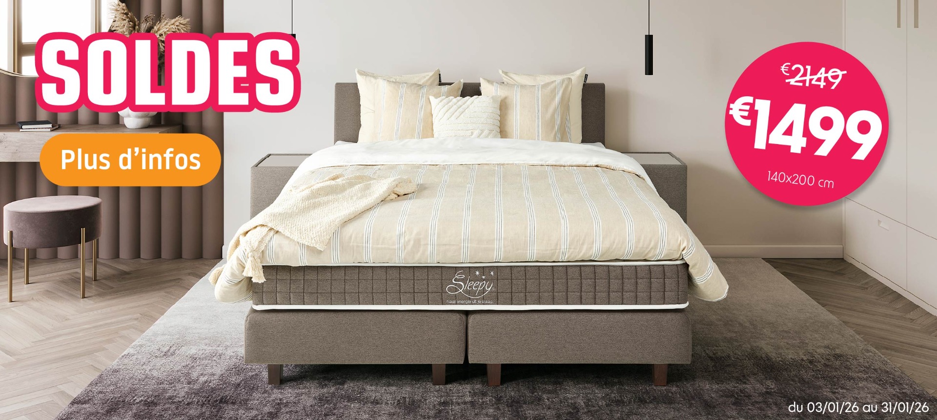 Ensemble boxspring Sleepy Celestial Plat